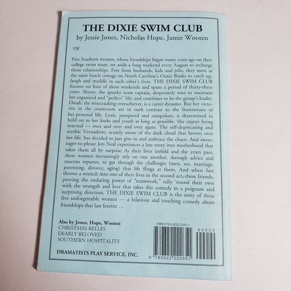 Dramatists Play Service The Dixie Swim Club By Jesse Jones Acting Edition - Picture 2 of 5